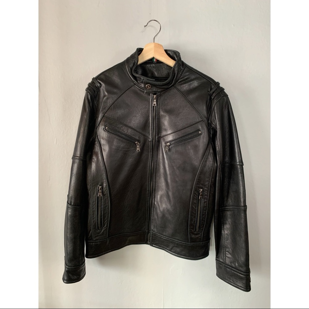 Men’s Knoles & Carter Italian Leather Biker Jacket